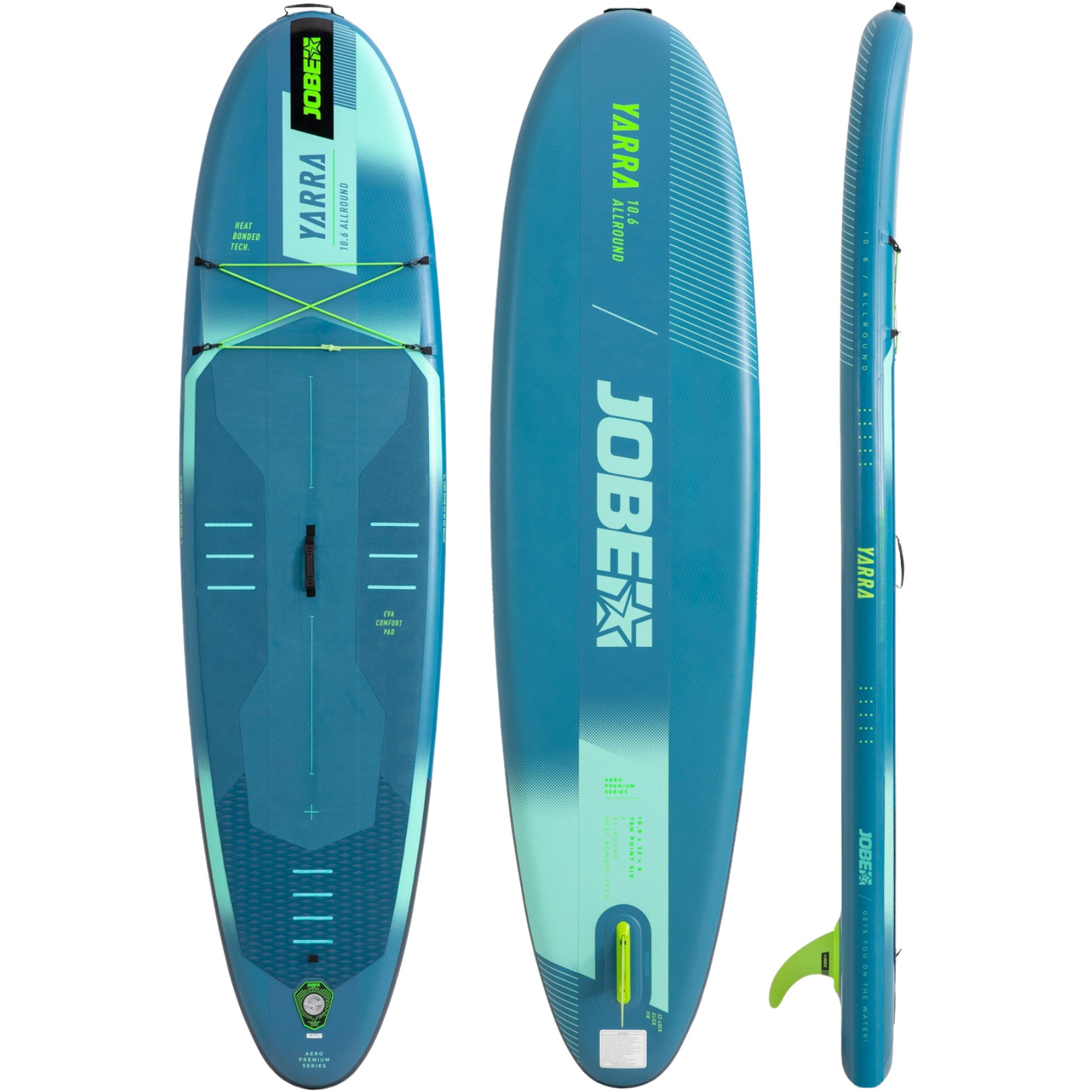 2026 Jobe Aero Yarra Sup Board 10.6 Paquete 486425009 - Steel Blue